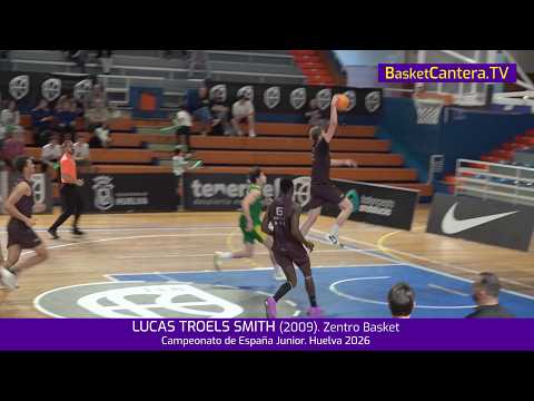 LUCAS TROELS SMITH (Dinamarca, 2009). Zentro Basket Madrid.- Campeonato de España Junior 2026