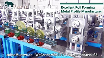 Steel C Channel roll forming machine working and box beam seam lock for Venezuela