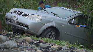 Vehículo perdió pista en Santa Cecilia