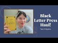 Black Letter Press Book Haul!