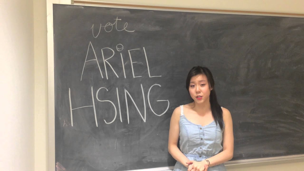 Ariel Hsing for Class of 2017 Social Chair YouTube