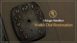 [ASMR] Vintage Hamilton Watch Dial Restoration