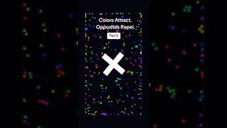 Colors in Motion Part 5 #satisfying #physics #simulation #coding #space #algorithms #programming