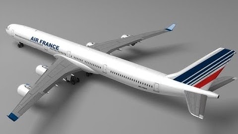 3D Model Airbus A320 Air France at 3DExport.com