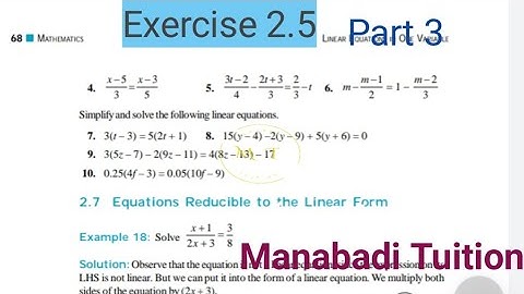 8th class maths |chapter 2|Linear equations in one variable Exercise 2.5 |Q.no 8,9&10|part 3