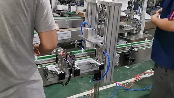 Automatic eye drop liquid bottle filling + inner cover pressing + outside cap screw capping machine