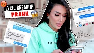 Breakup Lyric Prank On Boyfriend Gone Wrong | Dhar and Laura