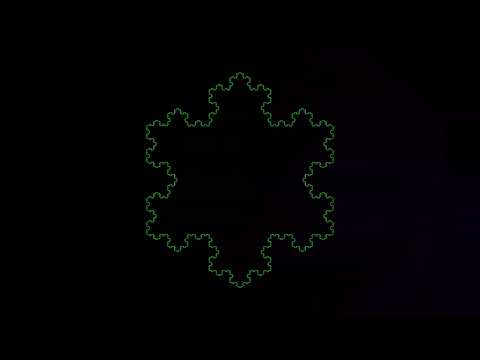 2D fractal: Koch snowflake