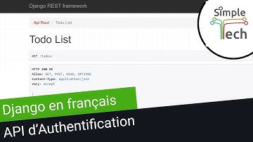 Django en Français - 6. API d