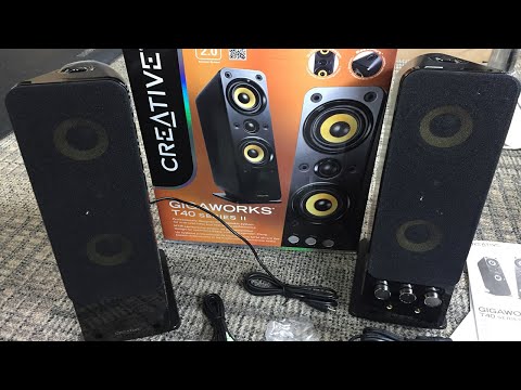 Creative GigaWorks T40 Series II 2 0 Multimedia Speakers - Unboxing and Review