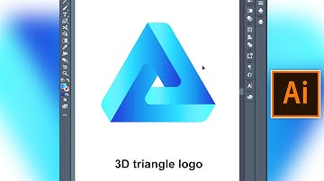 Adobe Illustrator Tutorial | Easy Way to make #3d   triangle logo design #tutorial