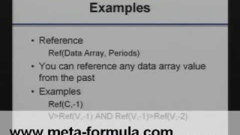 MetaStock Reference Function Revealed