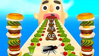 Sandwich Runner - Gameplay Walkthrough EP 64 - Fun Food Stack Run Game (IOS, Android) screenshot 1