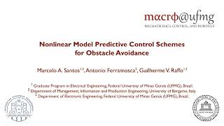 Famous Nonlinear Model Predictive Control Schemes for Obstacle Avoidance Wealth
