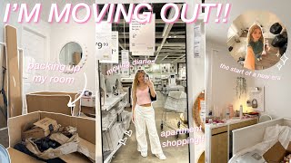 MOVING OUT FOR THE FIRST TIME VLOG: ikea apartment shopping &amp; pack up my room with me!! ⋆*.⋆♡