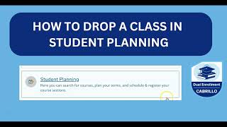 How to drop a Cabrillo class using student planning Drop Dates And Withdrawal Dates