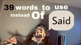39 words to use instead of ‘said’