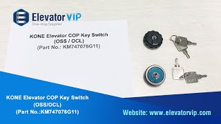 KONE Elevator COP Key Switch KM747076G11, OSS/OCL LOP Keyswitch with Size 31mm