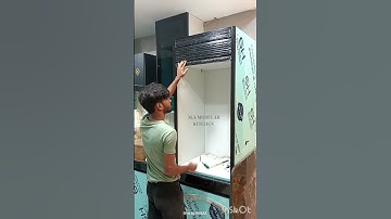 PVC rolling shutter for modular kitchen | how to install pvc rolling shutters #kitchendesign