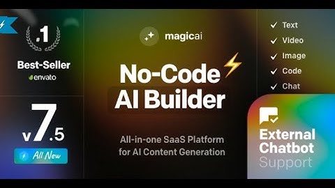 How to Create a No-Code AI Content/Text/Image/Video/Chat/Voice/Code Generator Website with MagicAI