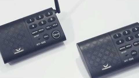 Hosmart Wireless Intercome System For Home,1/2 Mile Long Range 6-Channel Security Intercom System