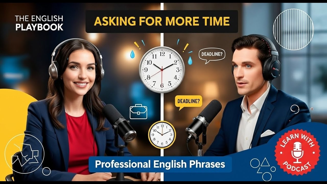 How to Ask for More Time at Work in English | Professional Workplace ...