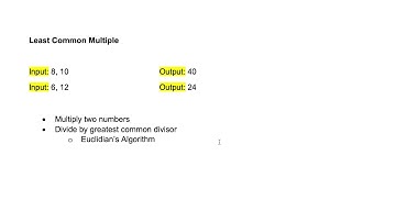 LeetCode Interview Questions - Least Common Multiple