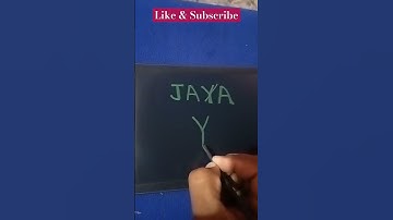 JAYA Name logodesign#shorts #Jaya logodesign