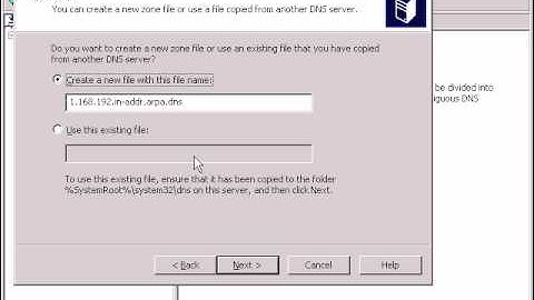 Creating a New Reverse Lookup Zone