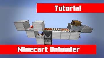 Minecraft Tileable Minecart Unloader