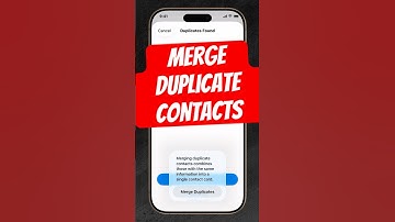 Merge Duplicate Contacts on iPhone in iOS 26 📇