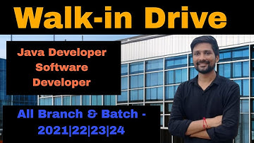 Walk-in Drive for Java Developer | Noida