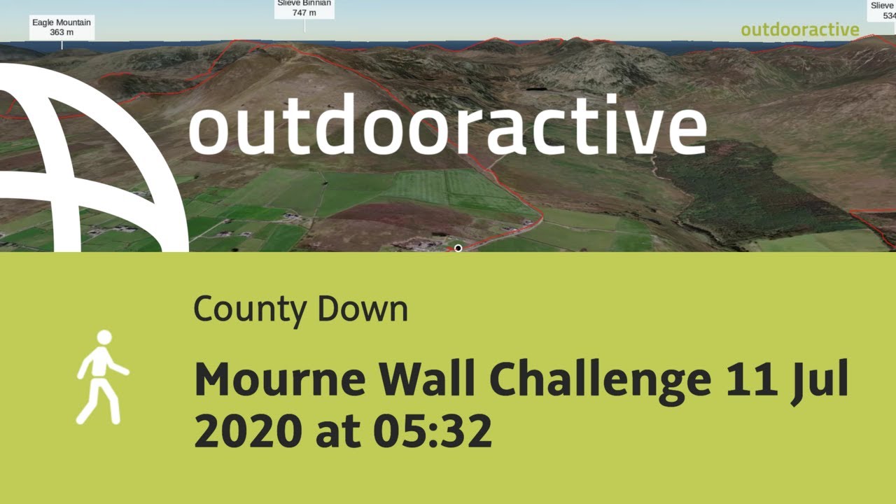 Interactive 3D video: Mourne Wall Challenge 11 Jul 2020 at 