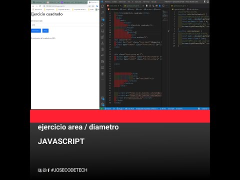 40 JavaScript. Ejercicio area perimetro del cuadrado