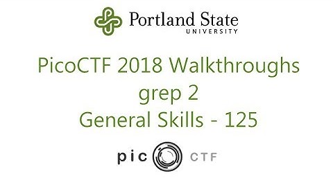 PicoCTF 2018 - grep 2