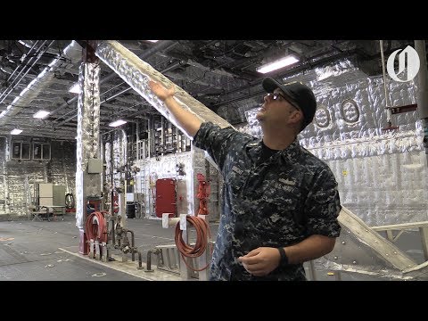 Grand tour of the USS Jackson navy combat ship
