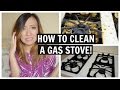 HOW TO CLEAN YOUR STOVE WITH BAKING SODA AND VINEGAR!