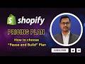 Shopify Pricing Plans | How to Choose "Shopify Basic Plan, And Pause and Build Plan, Must Watch!