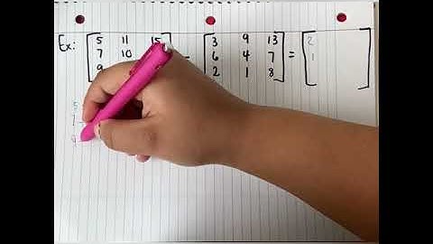 subtraction matrix example