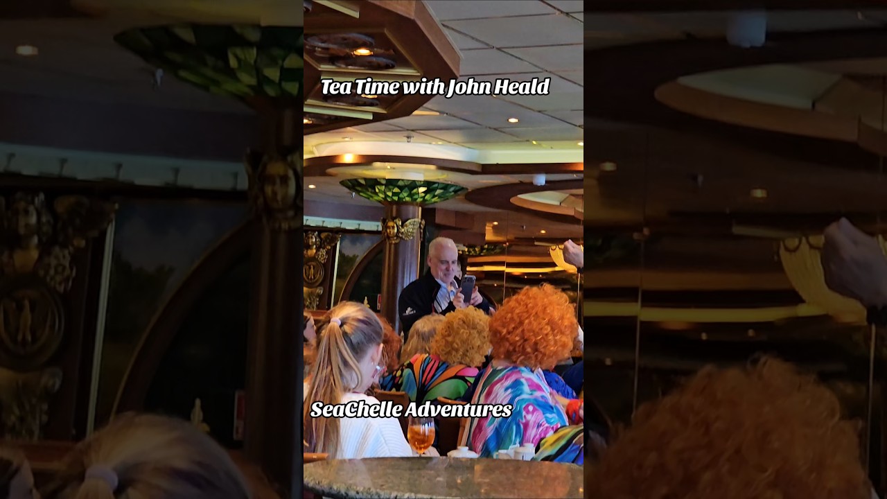 Tea Time with John Heald on the Carnival Spirit #cruise #tea #friends #travel