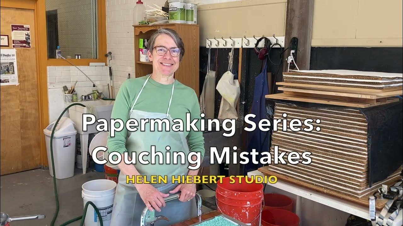 Papermaking Series Couching Mistakes YouTube