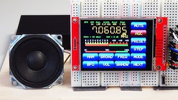 Si4735 FM stereo/AM/SW radio receiver with ILI9431 touch display controlled by ESP32