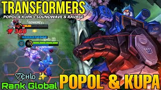 Popol & Kupa x Soundwave & Ravage New TRANSFORMERS Skin! - Top Global Popol  & Kupa by ♡͜͡єнℓo ✨ - ML 