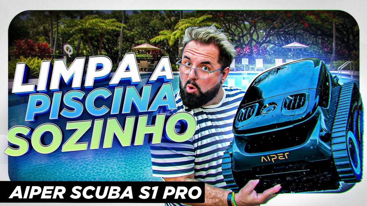 LIMPA a PISCINA SOZINHO usando IA! Aiper Scuba S1 Pro, agora no Brasil