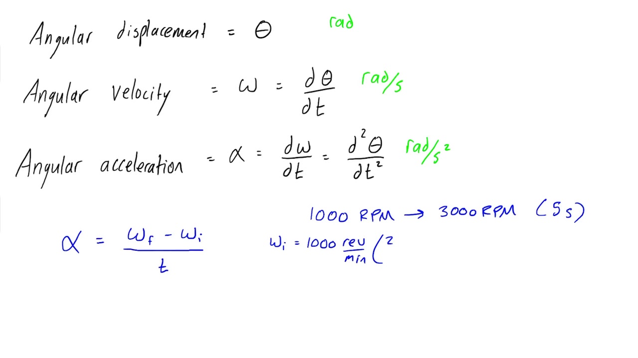 How to calculate angular acceleration YouTube
