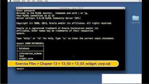 Creating a database table