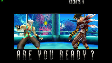 MAME  Fighting Layer  shang vs  plantman