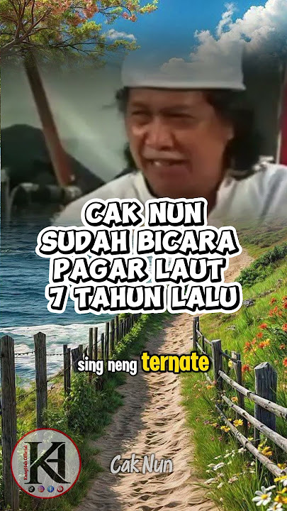 PAGAR LAUT‼️Cak Nun Sudah Bicara ini 7 Tahun Lalu. #caknun #pagarlaut #reklamasi #viralnews