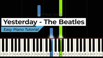 Yesterday - The Beatles | Easy Piano Tutorial