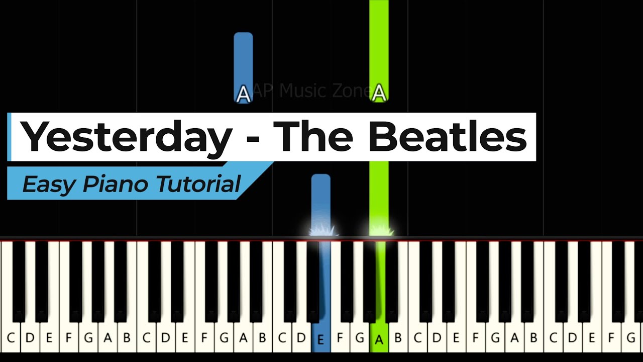 Yesterday - The Beatles | Easy Piano Tutorial - YouTube